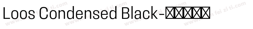 Loos Condensed Black字体转换